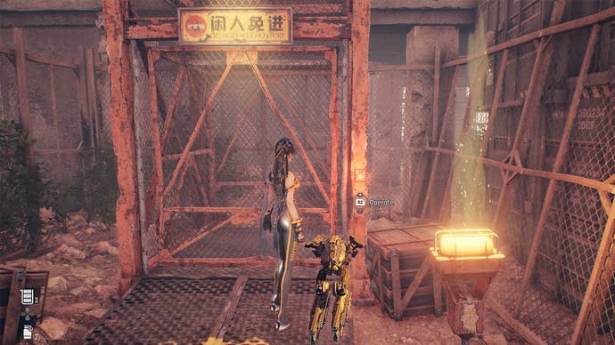 stellar blade eidos 7 eve facing broken crane id elevator