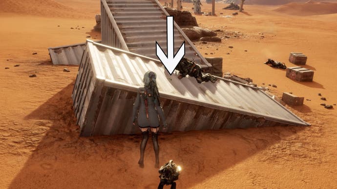 stellar blade eve facing the three witches document on containers