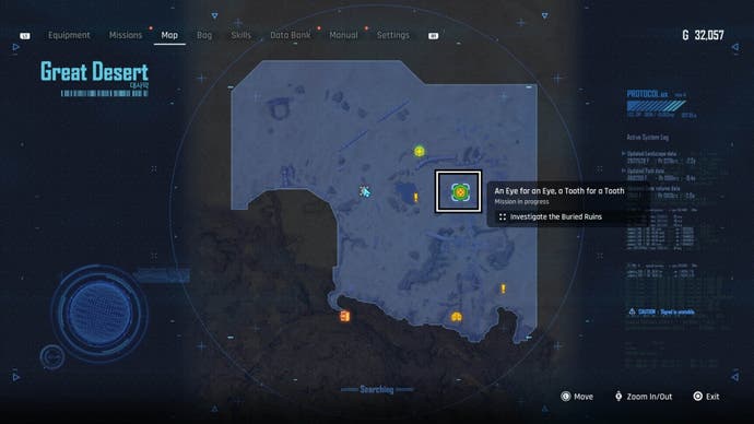 stellar blade eye for eye tooth for tooth quest great desert map location