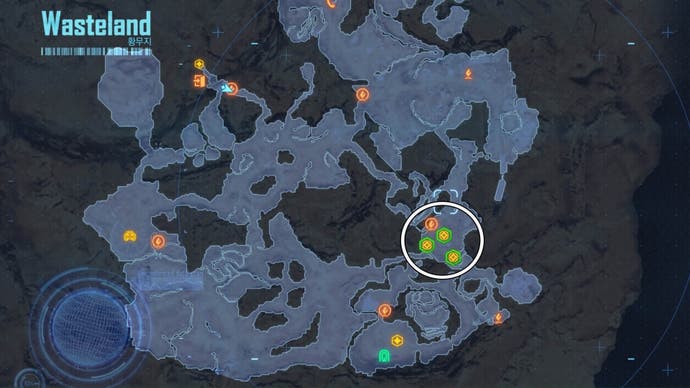 Stellar Blade First Client Quest Item Map Locations on Wasteland Map