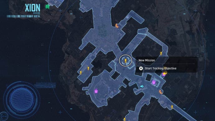 Stellar Blade First Client quest start location on the Xion map