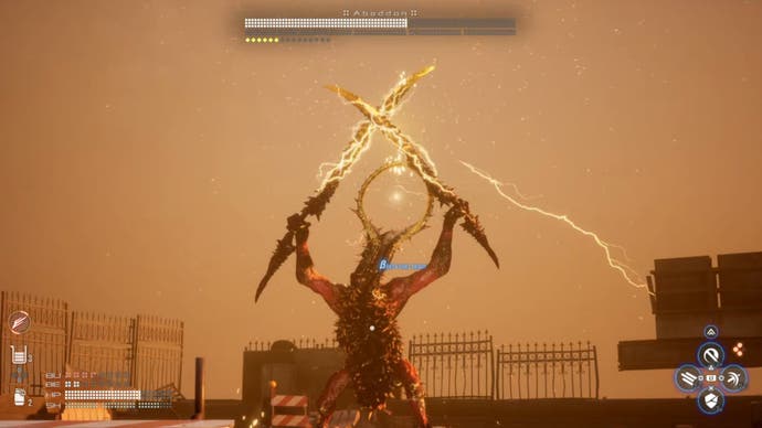 stellar blade great desert lightning abbadon mid health cross lightning blade move