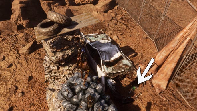 Location of Stellar Blade Kasim's dryer in front of the car
