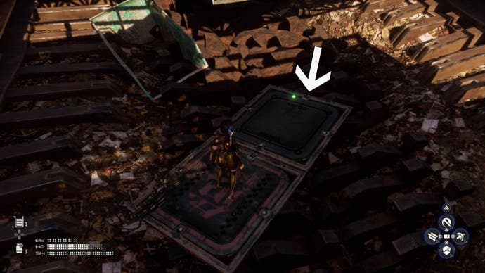 stellar blade kasim's scissors location inside buried container