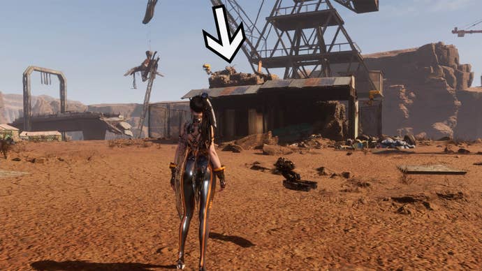 stellar blade kaya’s bike and trunk location in scrapyard