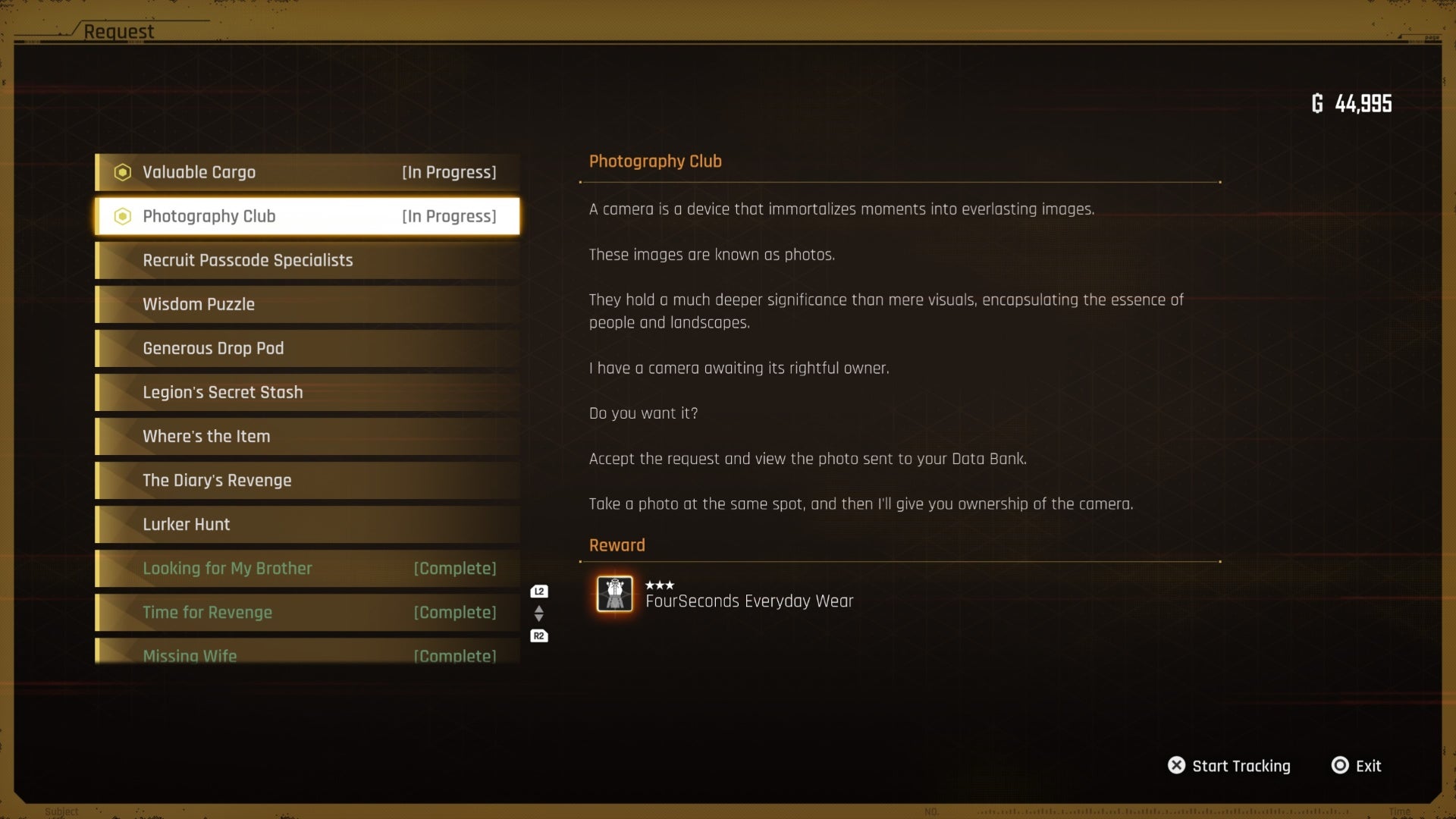 stellar blade photography club request on request board in xion