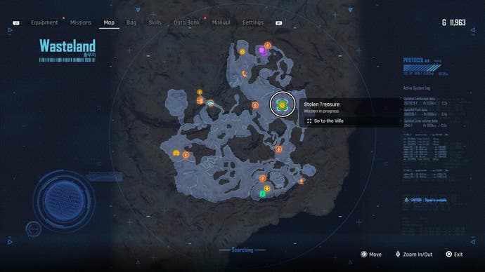 stellar blade stolen treasure quest location on wasteland map