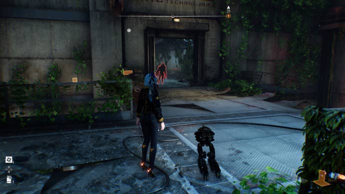 stellar blade underground sewer eve looking at naytiba in left corridor