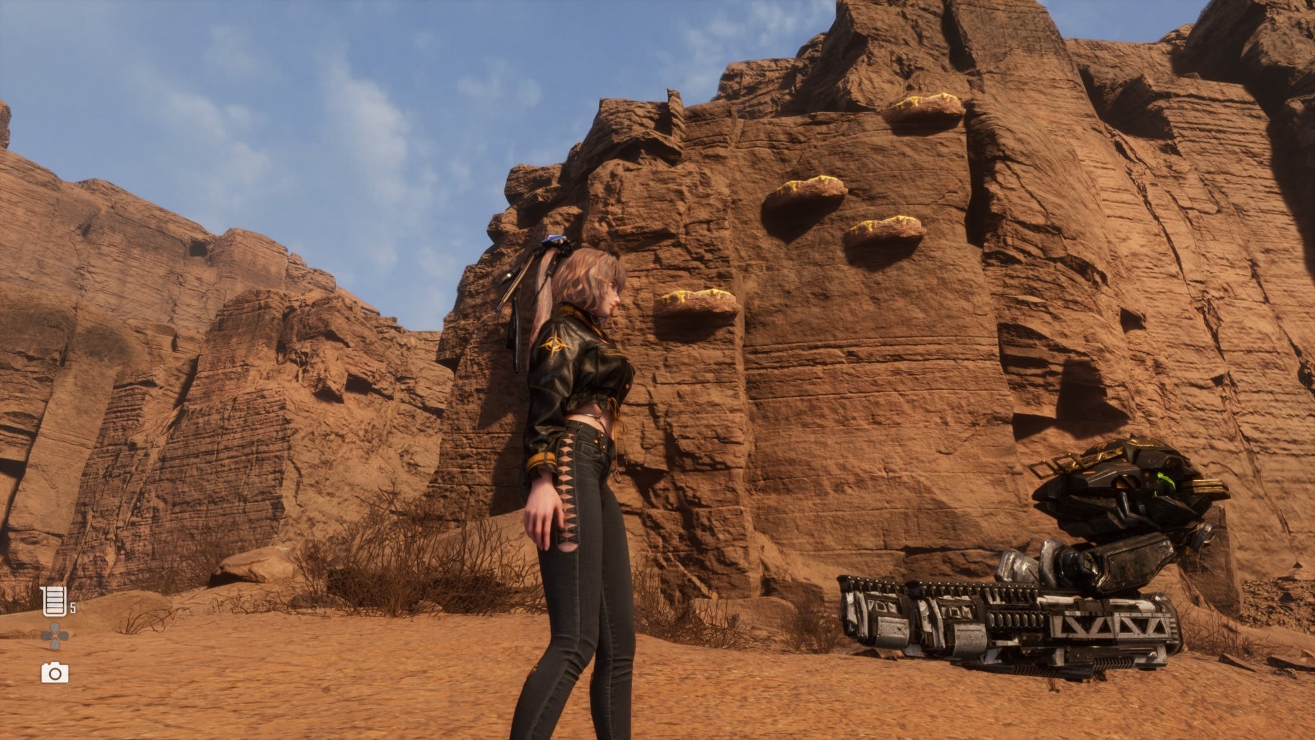 stellar blade wasteland first climbing wall to stellar tear two