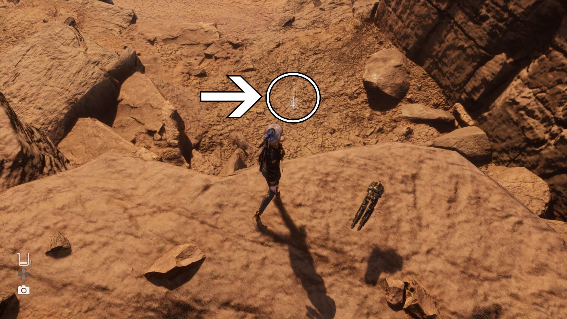 stellar blade wasteland stellar tear two location on cliff below eve