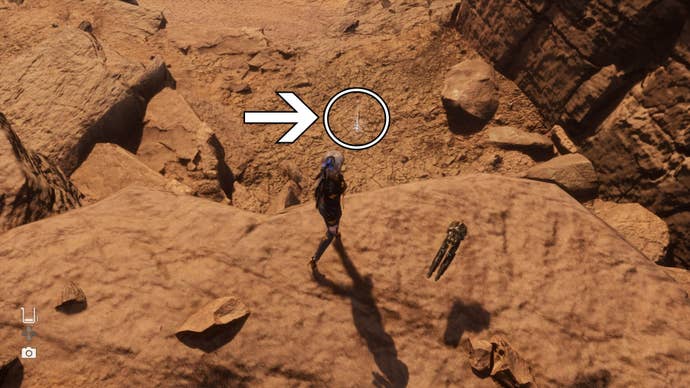 stellar blade wasteland stellar tear two location on cliff below eve