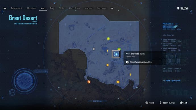 stellar blade west of buried ruins camp map location great desert