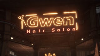 stellar blade xion gwen hair salon neon shop sign