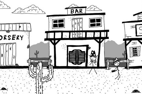 Stickfigure wild west comedy West of Loathing is heading to Switch