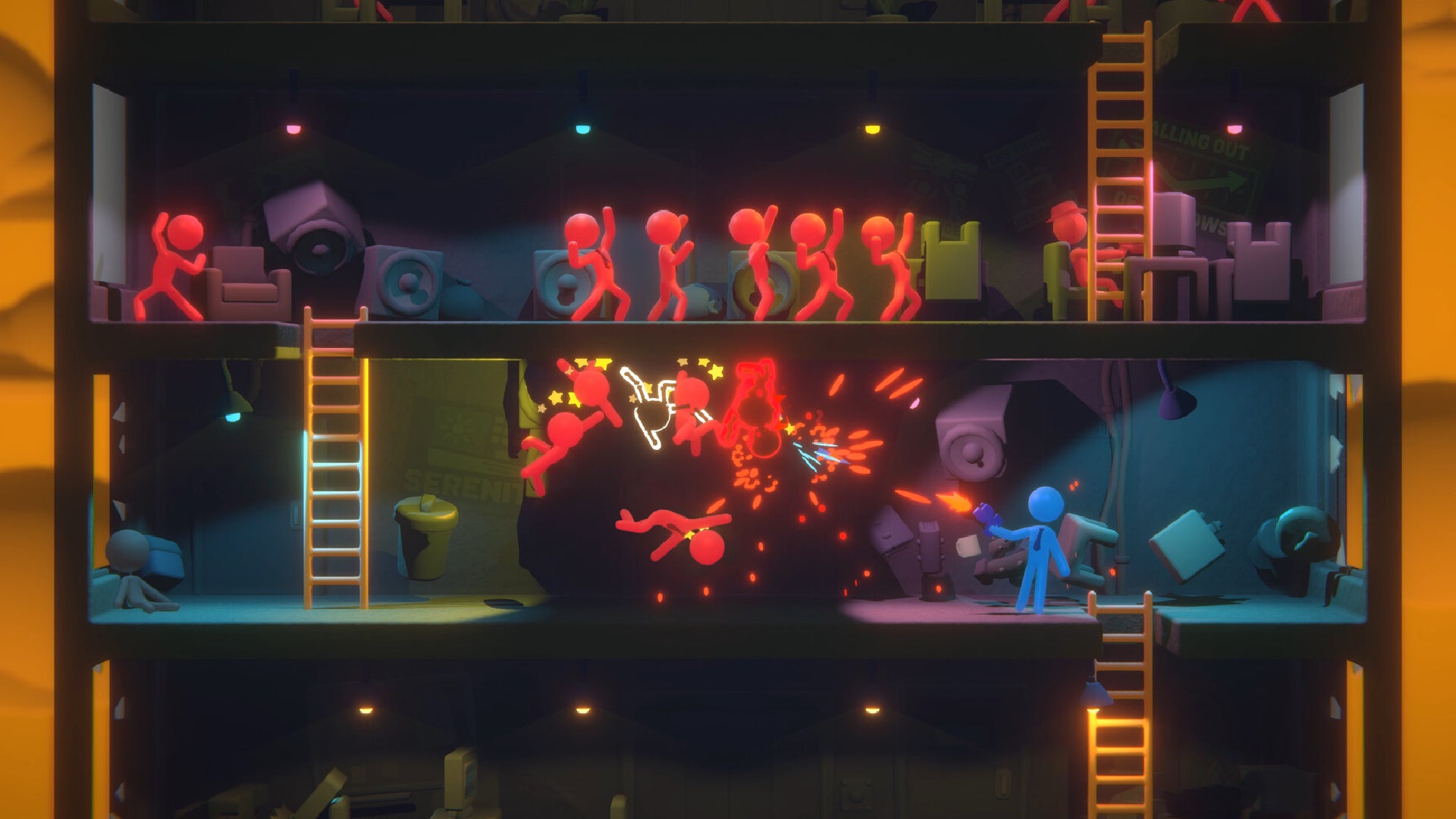 فیلمی Boardroom beat-em-up Stick It to the Stickman مانگی داهاتوو ڕێگەی خۆی لە دەستگەیشتن بە زوویی دەستپێدەکات، تەواو لەگەڵ پەیوەندی دەمارەکان و "کۆتایییەکی تەواو بێمانا".