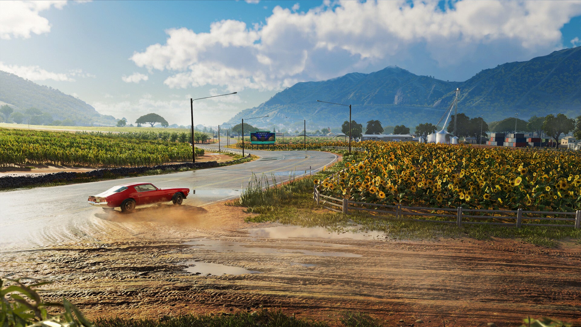 A lone muscle car drifting in The Crew Motorfest. - 1