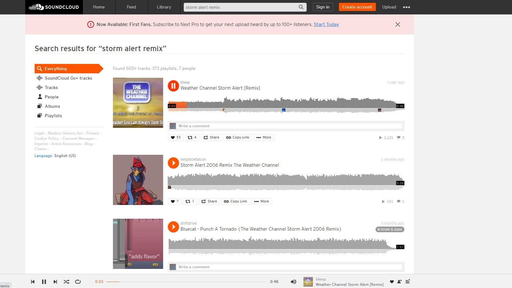 Storm Report 2006 remixes on Soundcloud