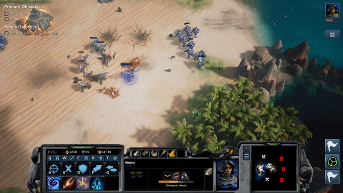 Soldiers face off in Stormgate.