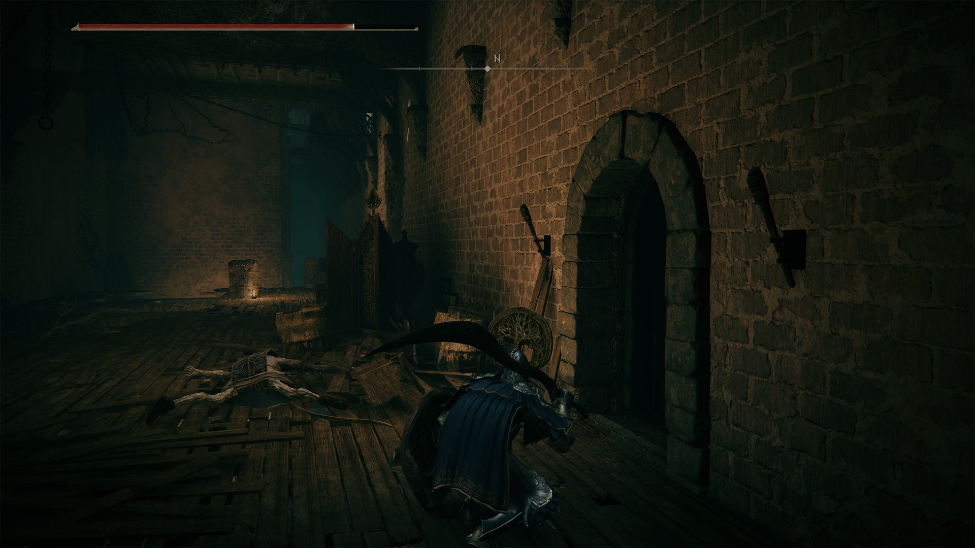 The room with the Banished Knight in Elden Ring’s Stormveil Castle. - 8