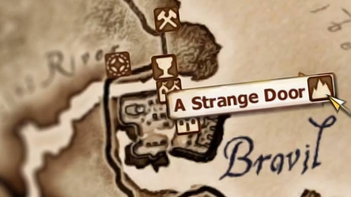 A second of the Elder Scrolls 4 Oblivion map showing the entrance to the Shivering Isles