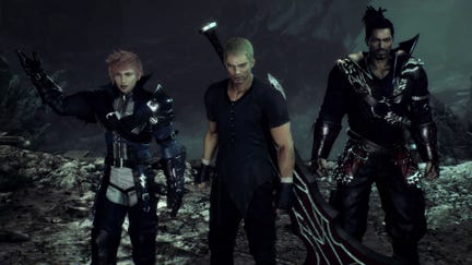 A screenshot of the three lead characters from Stranger Of Paradise Final Fantasy Origin