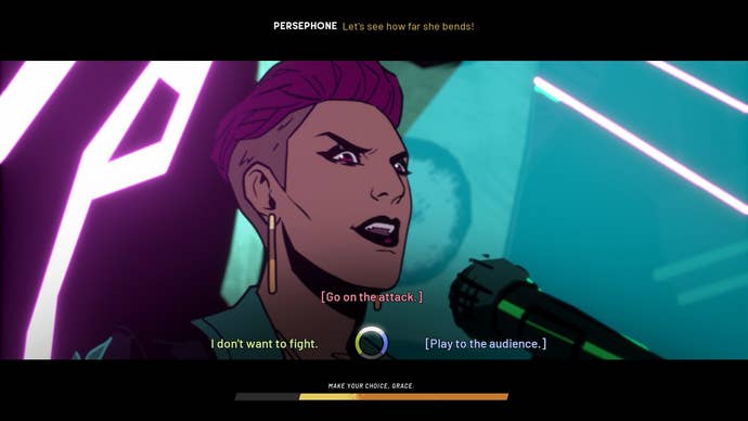 A woman sings in Stray Gods: The Roleplaying Musical