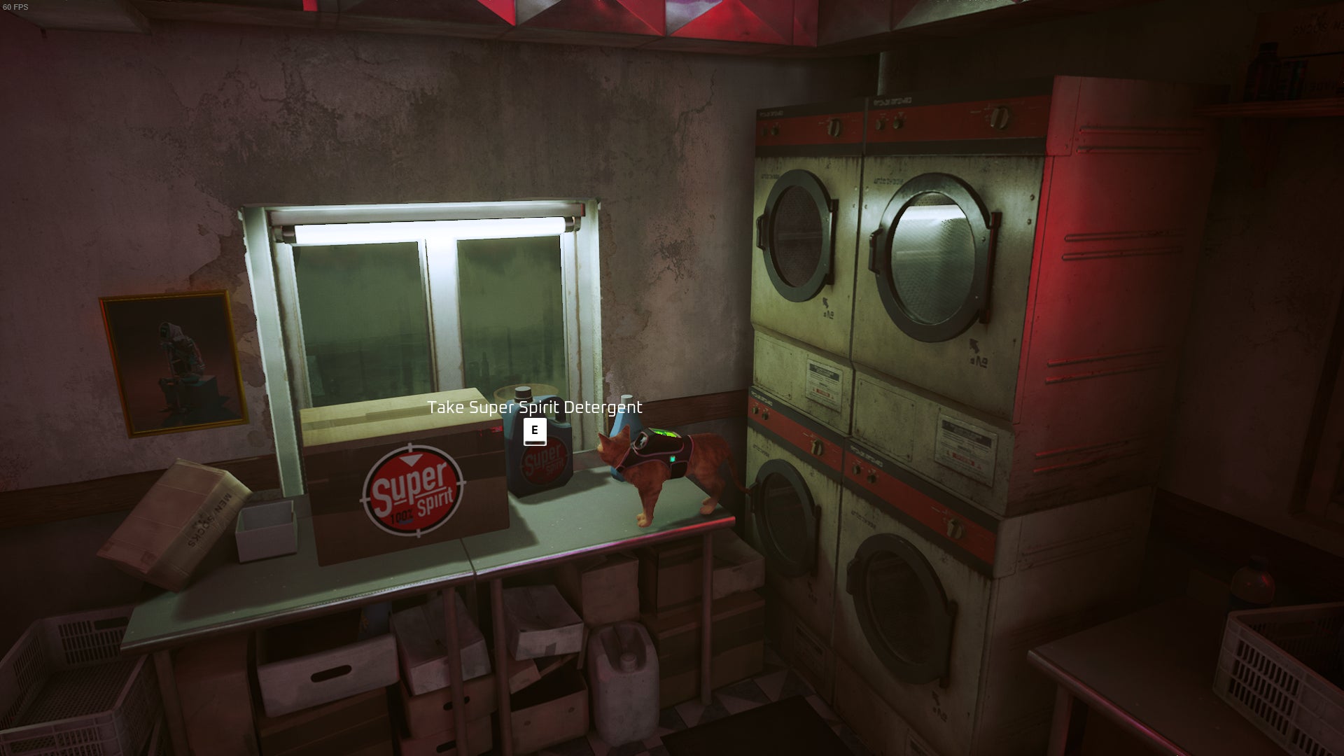 The cat of Stray collects the Super Spirit Laundry Detergent. - 5