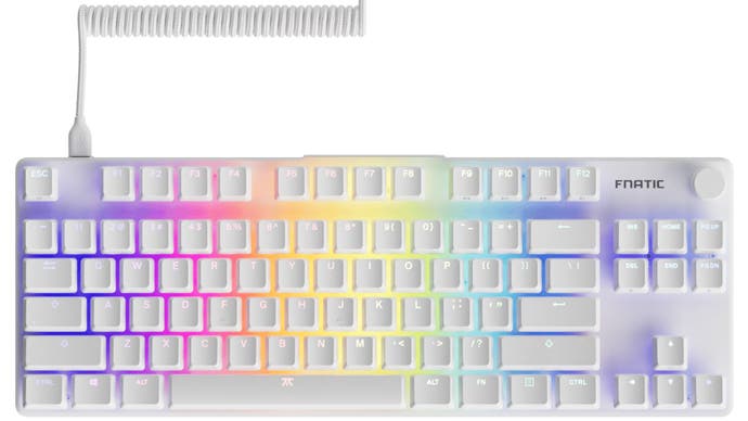fnatic streak80 lp keyboard in white