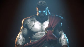 A robotic version of Ryu from Street Fighter 6 as seen in the teaser for the Street Fighter 6 x Exoprimal collab