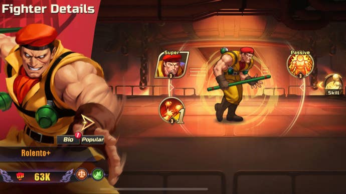 Street Fighter Duel Rolento