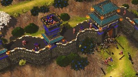 A screenshot of combat in RTS Stronghold: Warlords