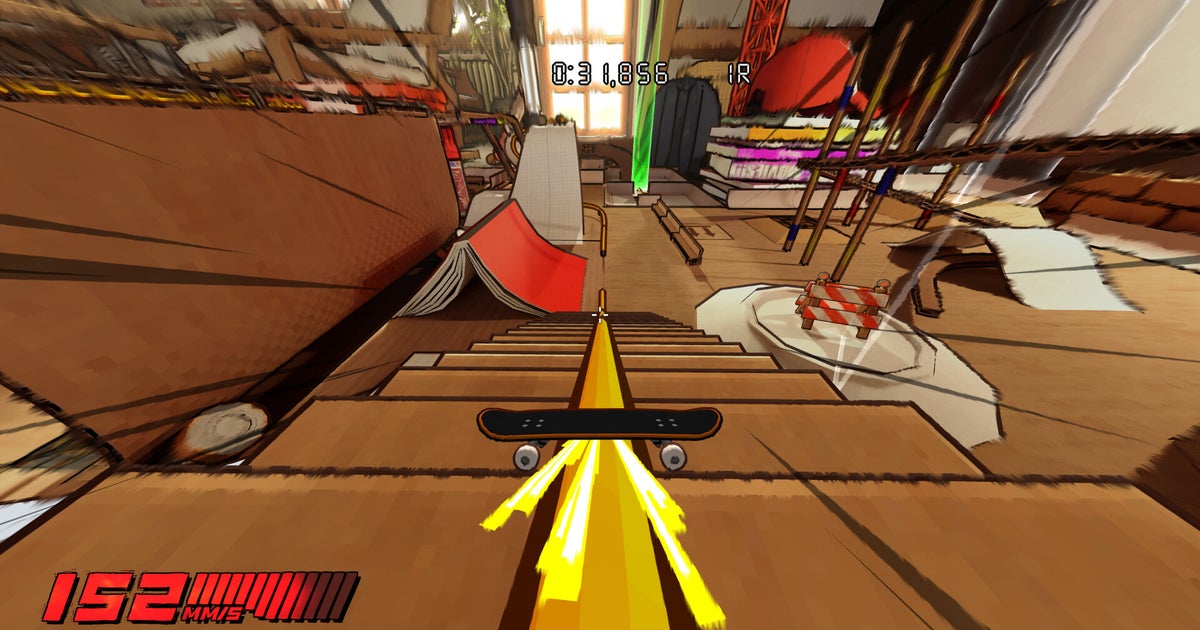 Stuntboost is a Tech Dech, skateboarding platformer all about doing sick flips on cardboard constructs in your bedroom, and its out now Stuntboost is a Tech Dech, skateboarding platformer all about doing sick flips on cardboard constructs in your bedroom, and its out now
