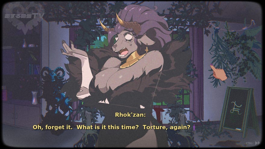 Rhok'zan the goat god in Sucker For Love: Date To Die For