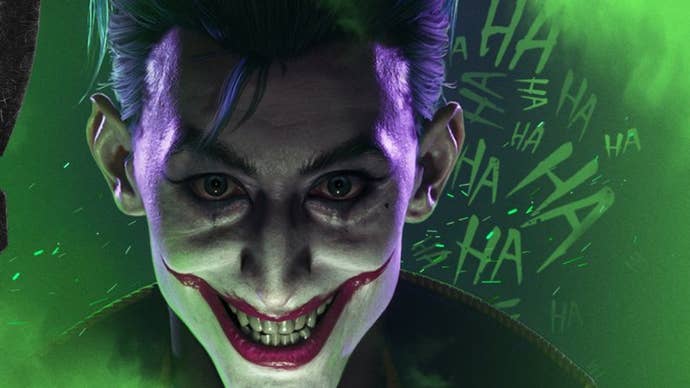 Promotional art showing Suicide Squad: Kill the Justice League’s playable “Elseworlds” Joker.