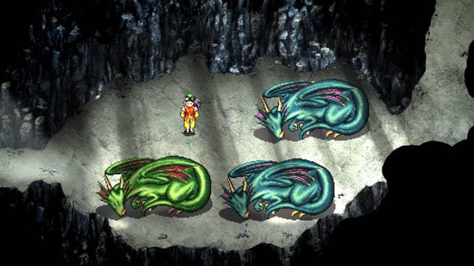 Sleeping dragons in the Suikoden 1 remaster.