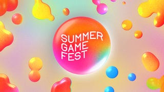 The Summer Game Fest 2024 logo. A pinky orangey bubble in the middle displays the event's logo, and it's surrounded by colourful splattery bubbles.