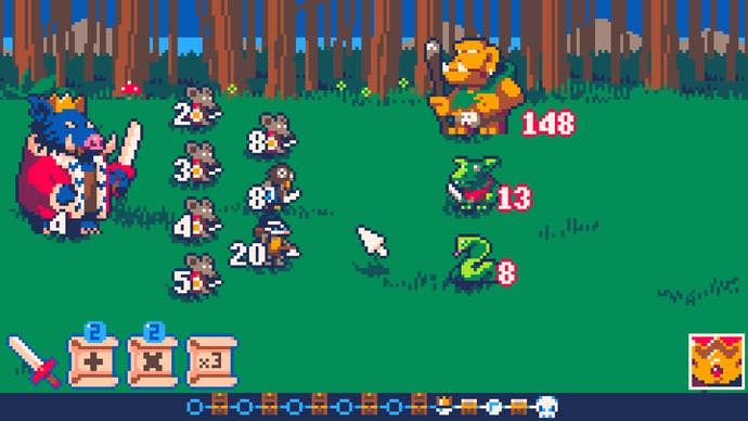 Tactical mathematical action in a Super Algebrawl screenshot.