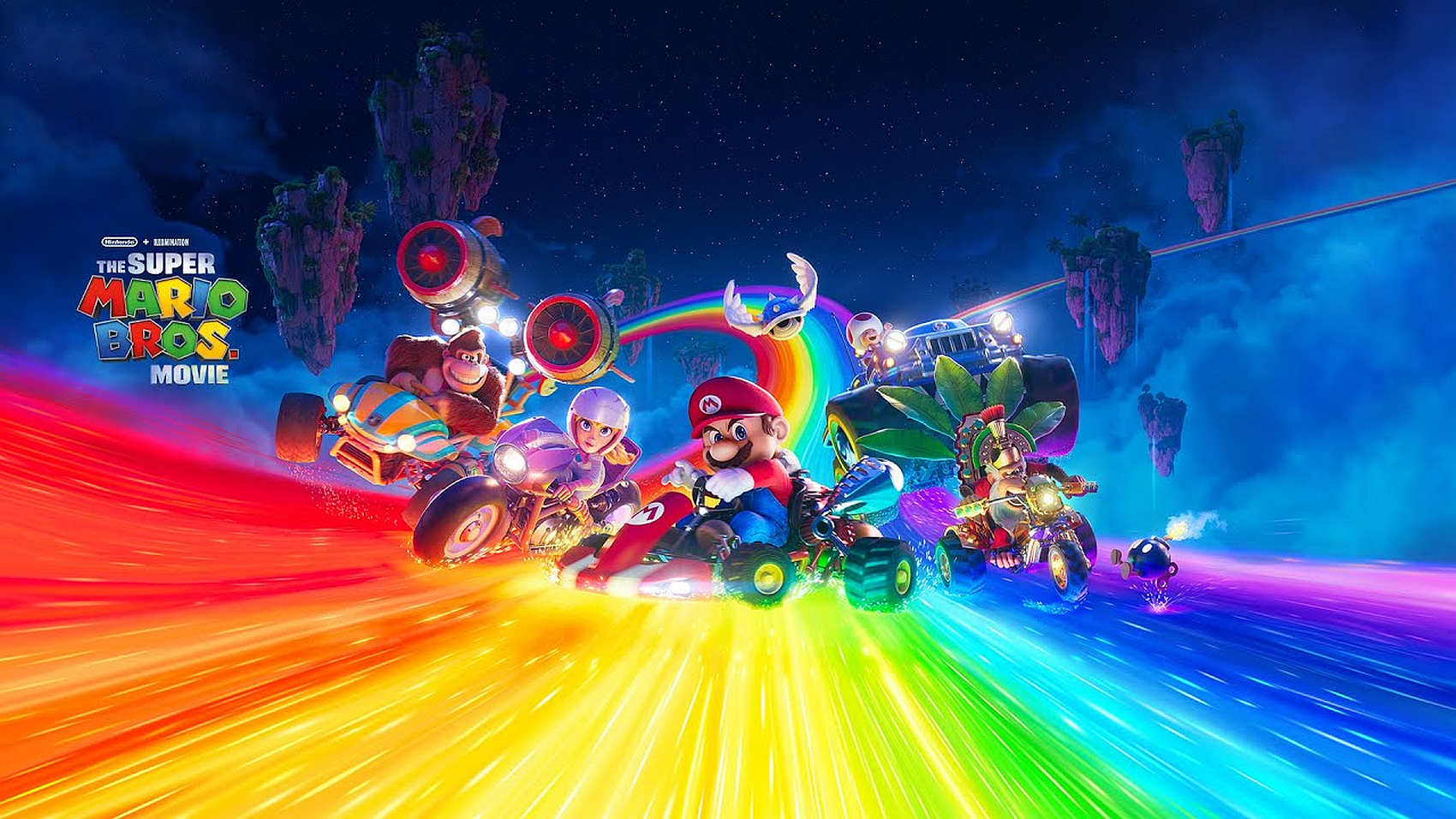 Final Super Mario Bros. Movie trailer shows a battle on Rainbow Road