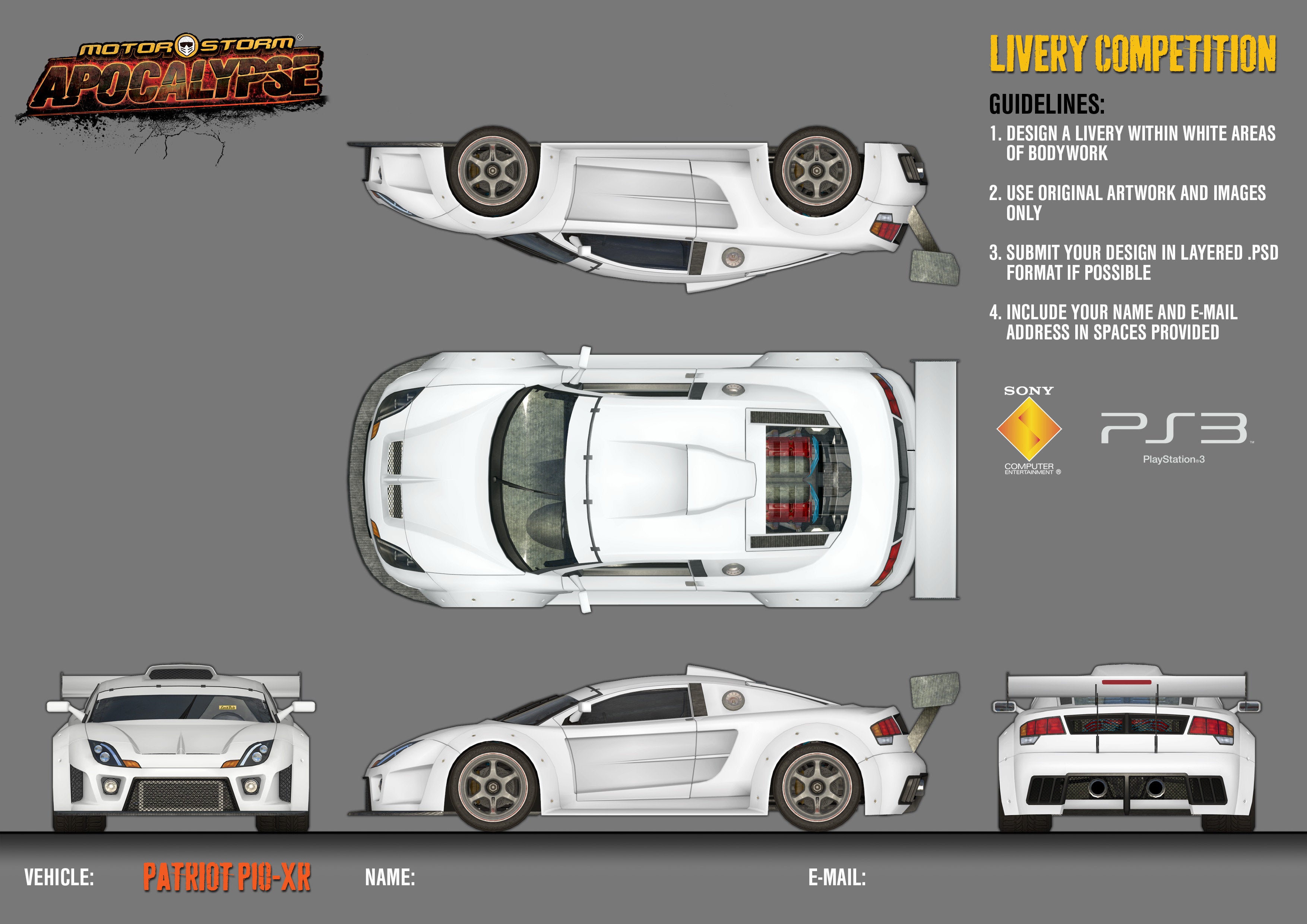 Design a car for MotorStorm Apocalypse
