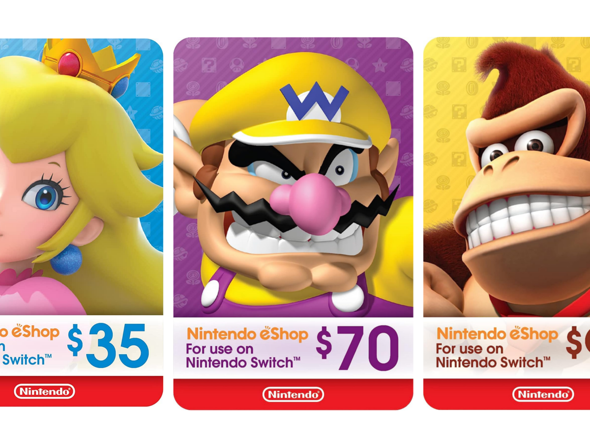 Select Nintendo eShop gift cards are 10 off for Amazon US