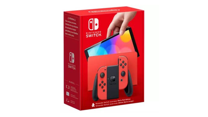 Nintendo Switch OLED Mario Red