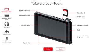 Nintendo Switch has a 6.2" 1280x720 touch screen, and other hardware specs