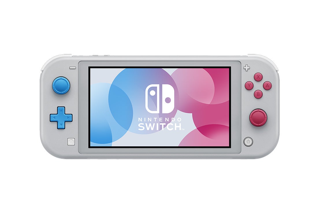 Switch Lite featuring Pokemon Sword and Shield Legendaries Zacian