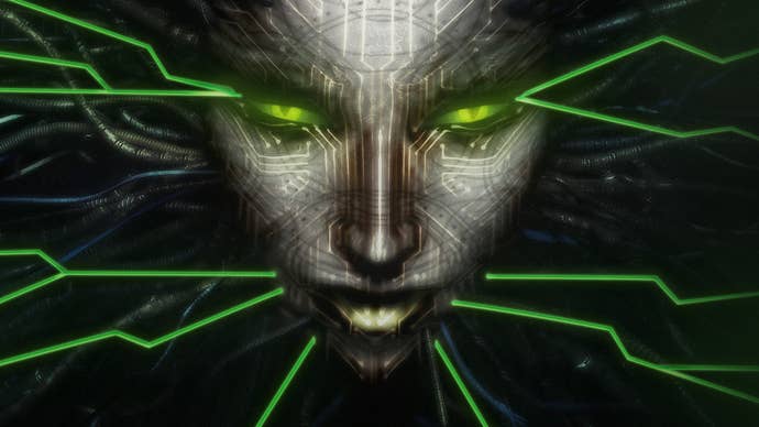 The look of SHODAN successful System Shock 2 artwork.
