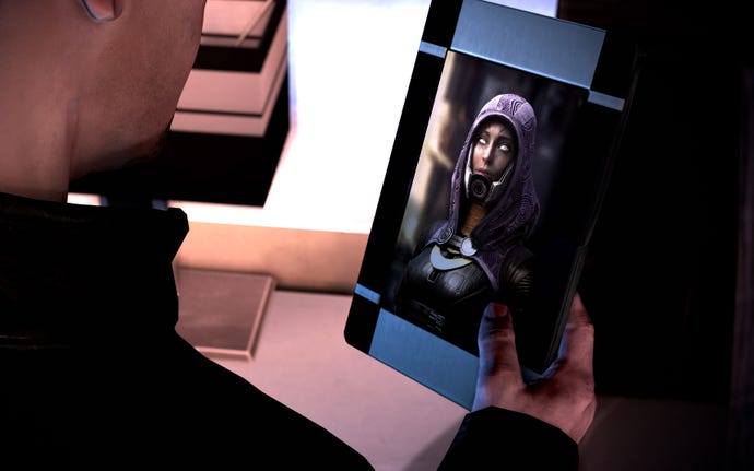 The new framed picture of unmasked Tali in the Mass Effect 3 remaster.