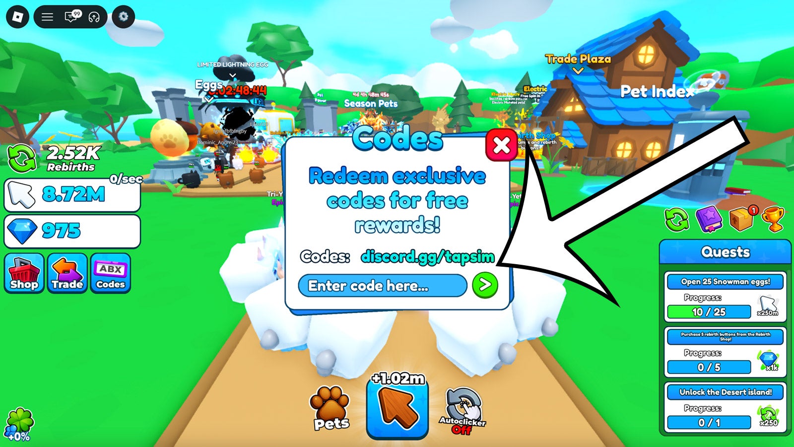Latest Tap Simulator codes | Eurogamer.net