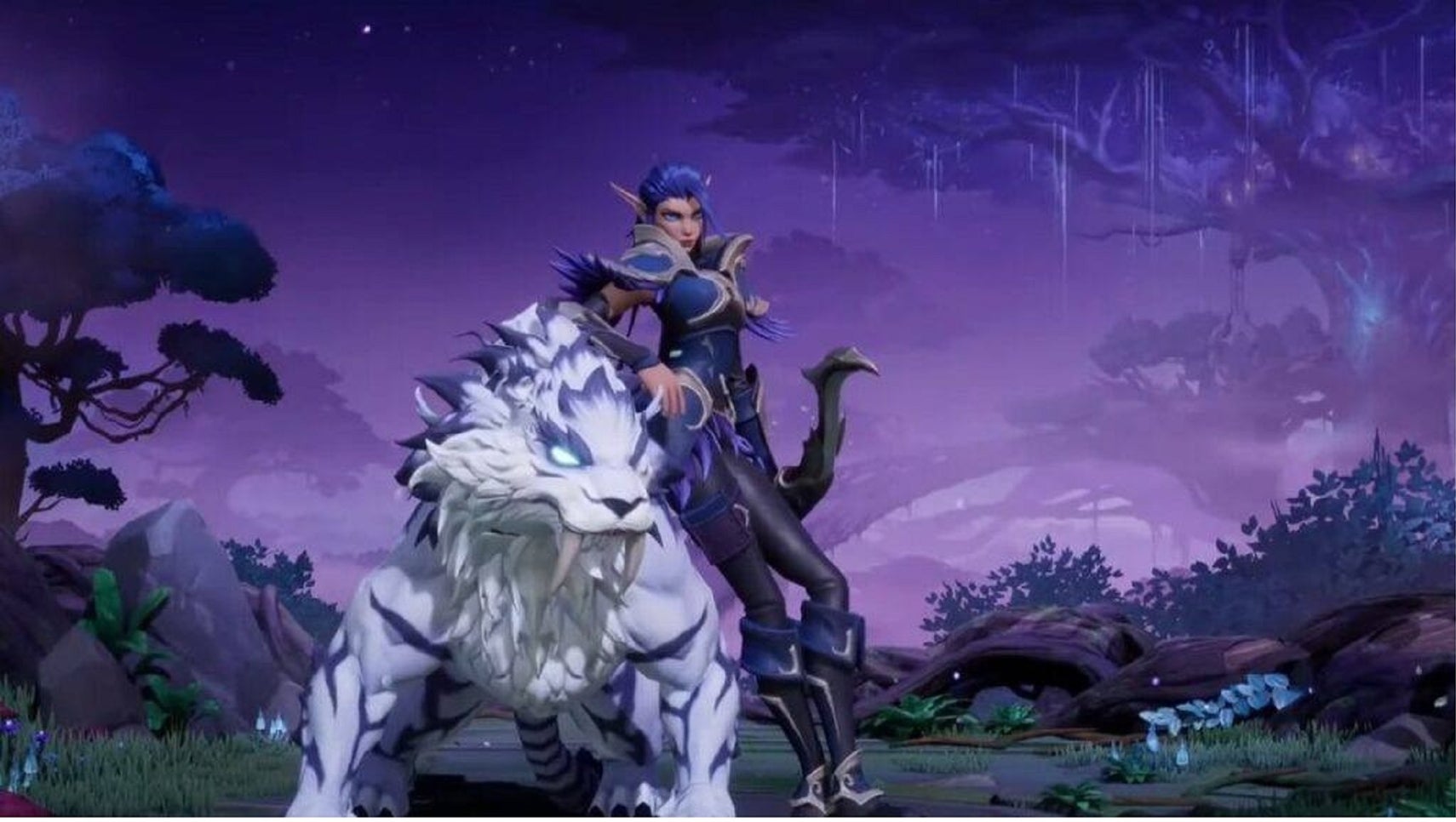 Tarisland screenshot of elf with white tiger - 1