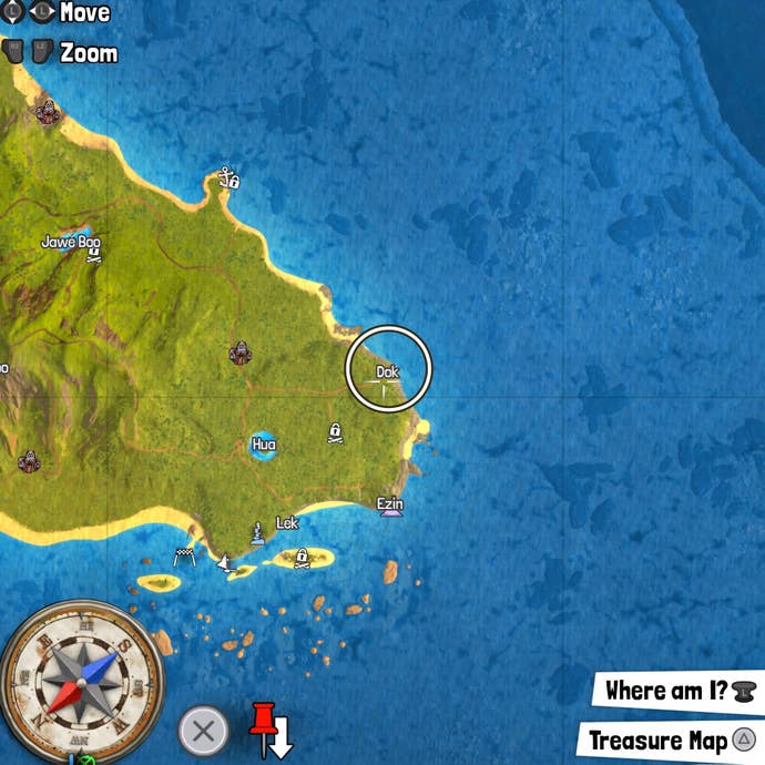 tchia treasure chest five map location dok