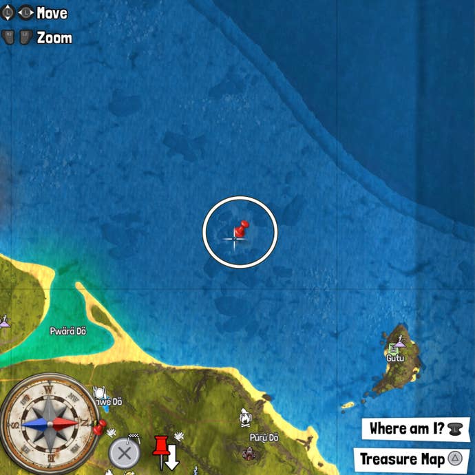 tchia treasure chest twenty map location coral near pwara do