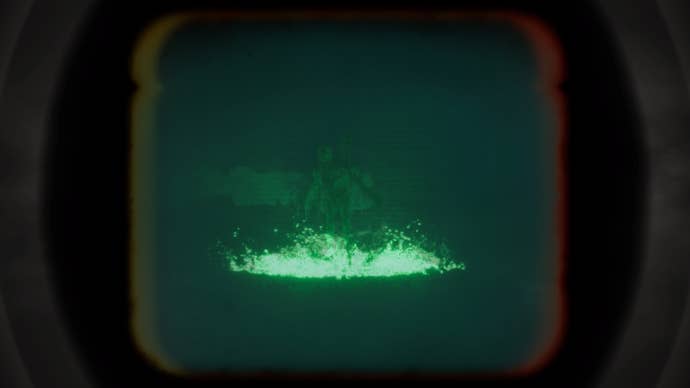 The Casting of Frank Stone screenshot shows a green ghost through a Super 8 camera lens.
